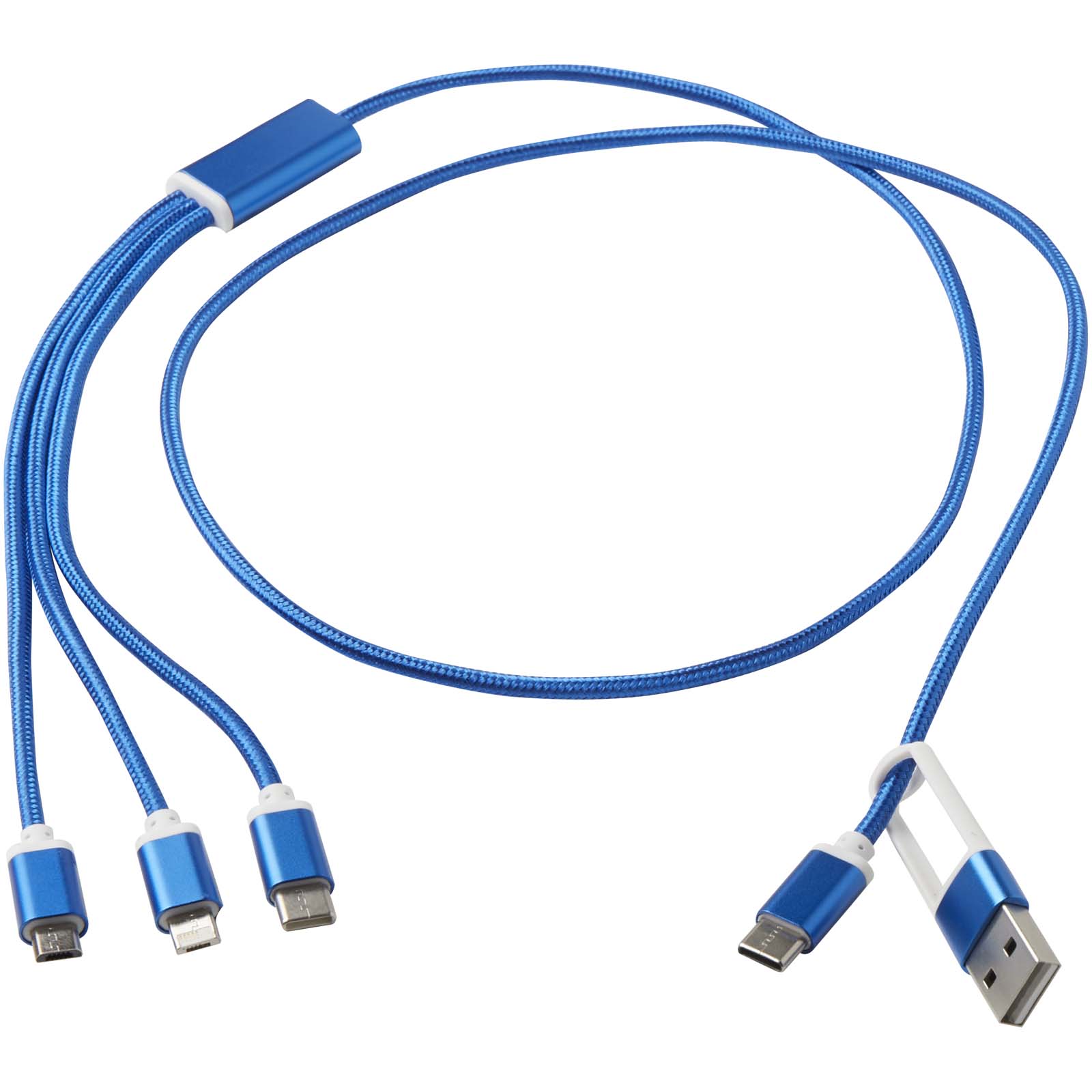 Versatile 5-in-1 Ladekabel aus recyceltem Aluminium