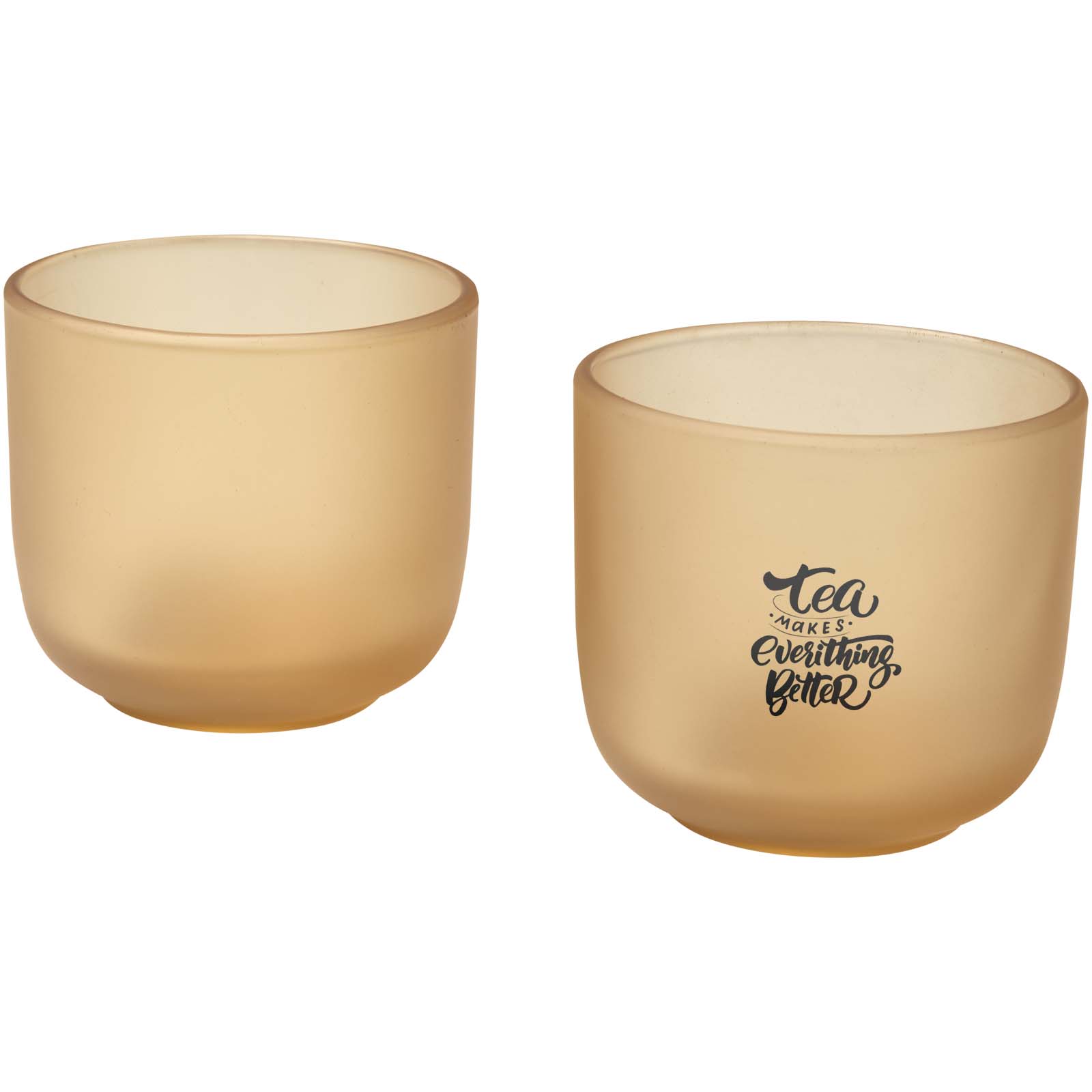 Mal 200 ml Glasbecher – 2er-Set, matt