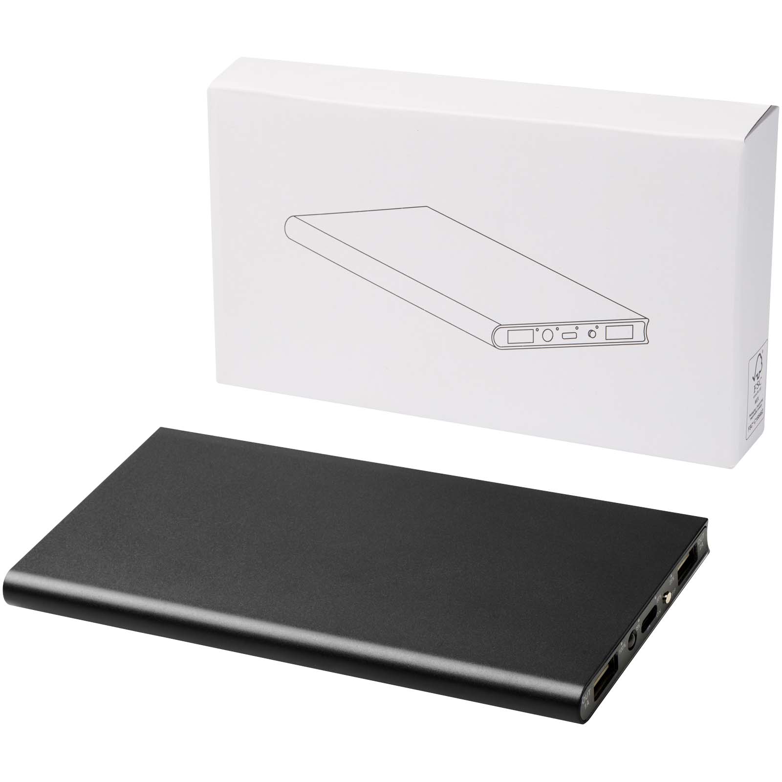 Plate 8000 mAh Aluminium-Powerbank