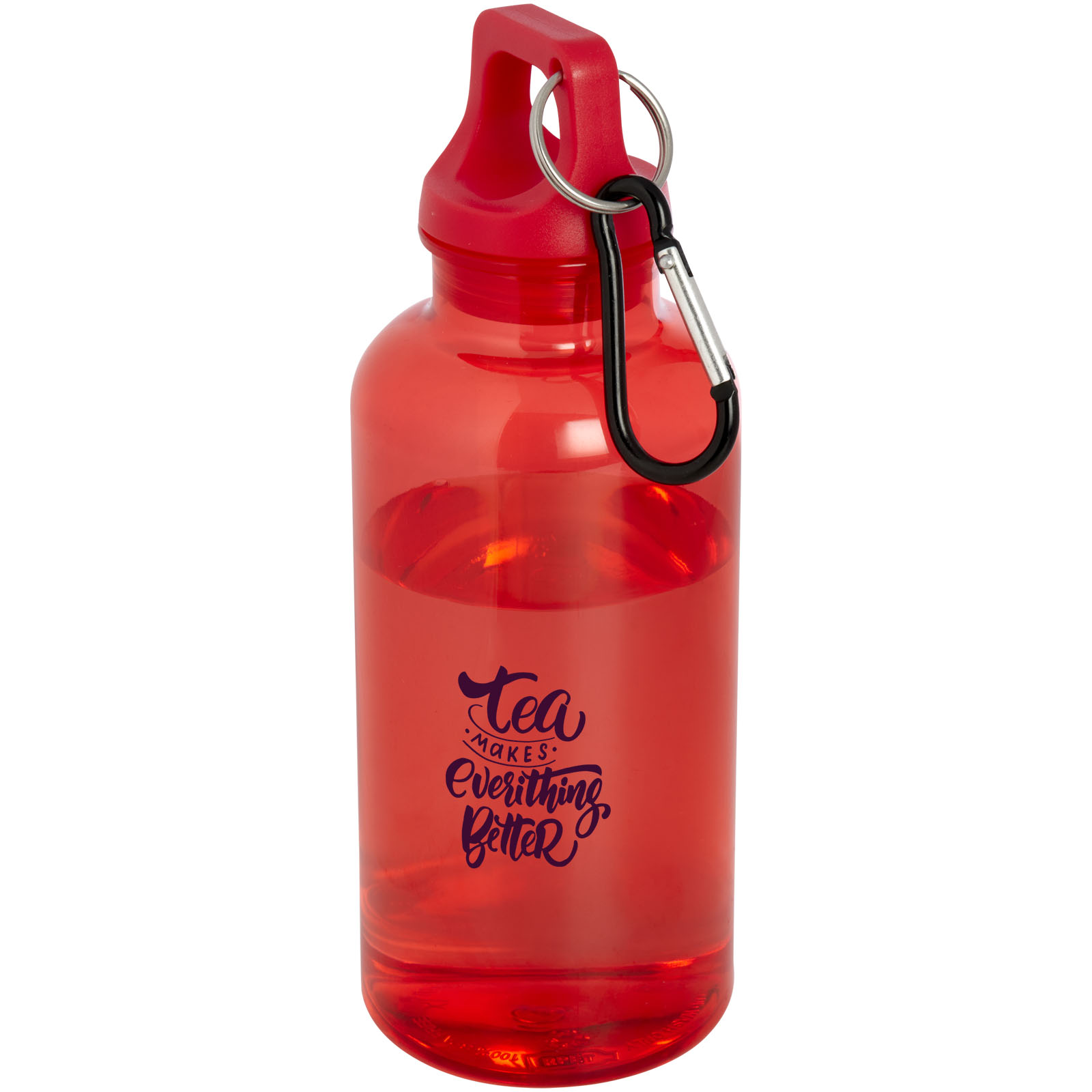 Oregon 400 ml RCS-zertifizierte Trinkflasche aus recyceltem Kunststoff mit Karabiner 