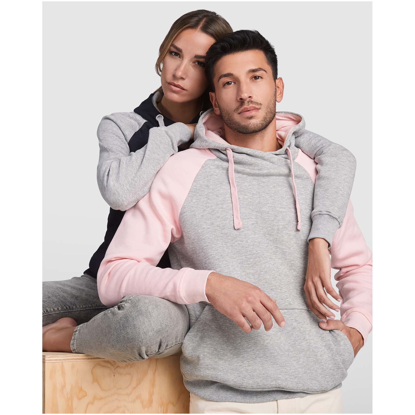 Badet 280 g/m² zweifarbiger Kapuzenpullover Unisex