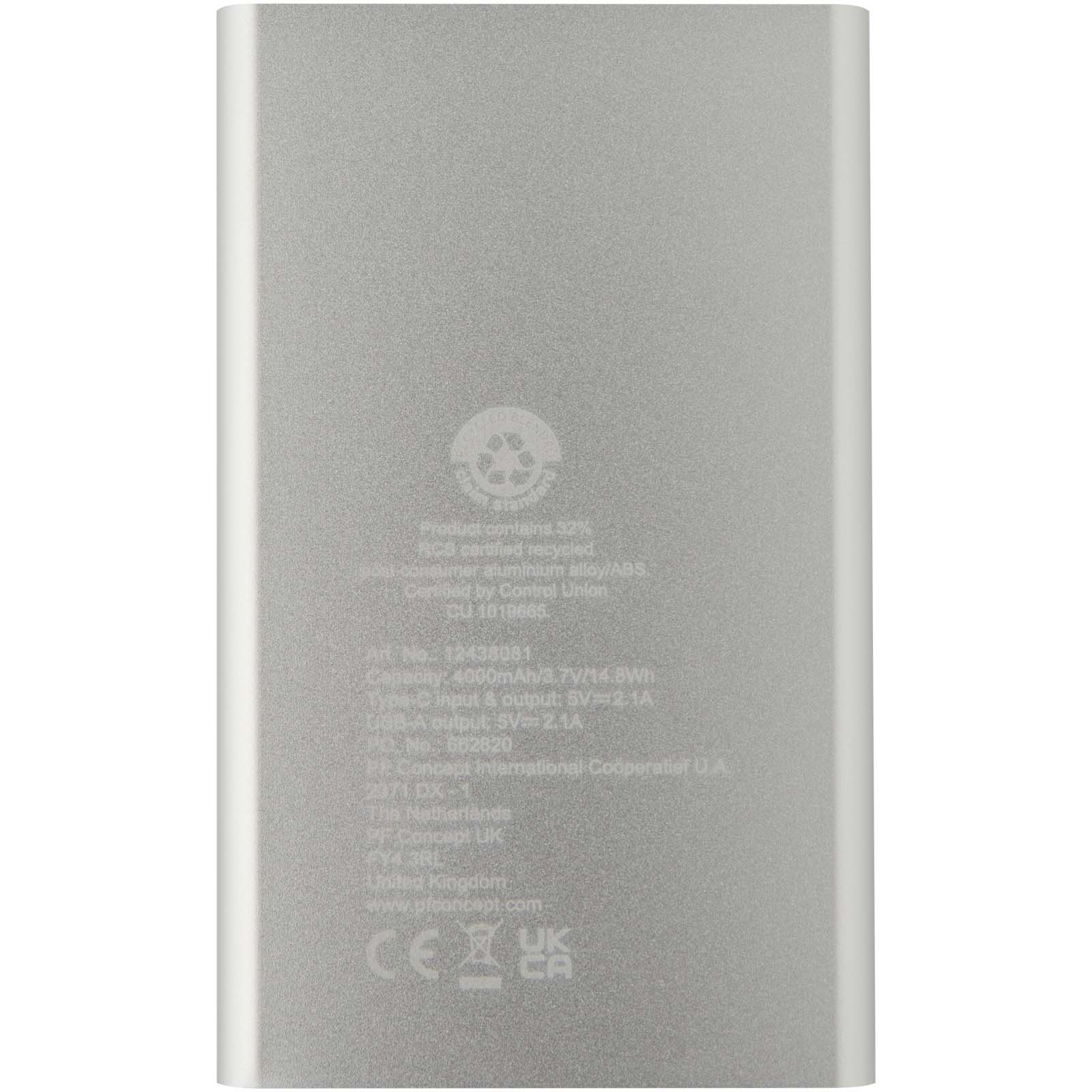 Pep 4000 mAh Type-C Powerbank aus recyceltem Aluminium 
