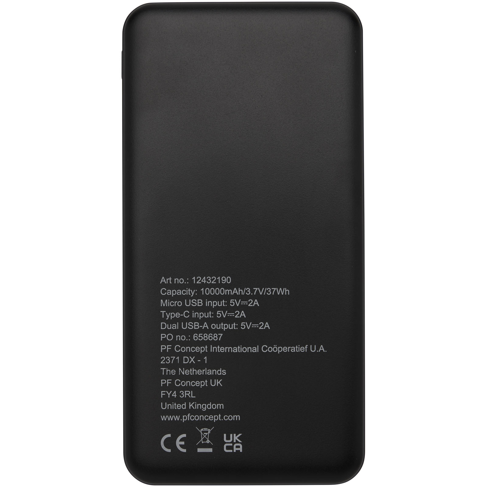 Loop 10.000 mAh Powerbank aus recyceltem Kunststoff
