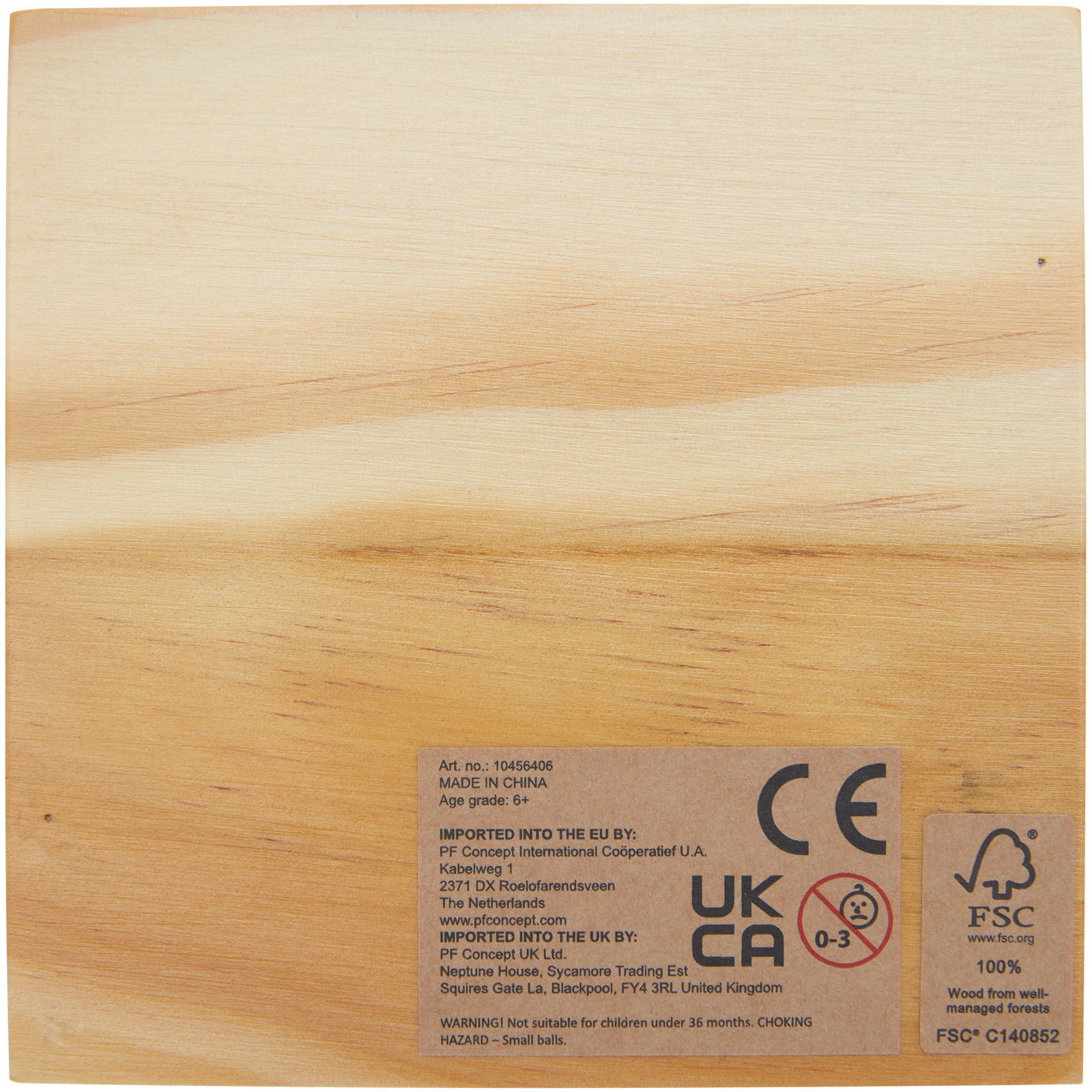 Strobus Tic-Tac-Toe Spiel aus Holz