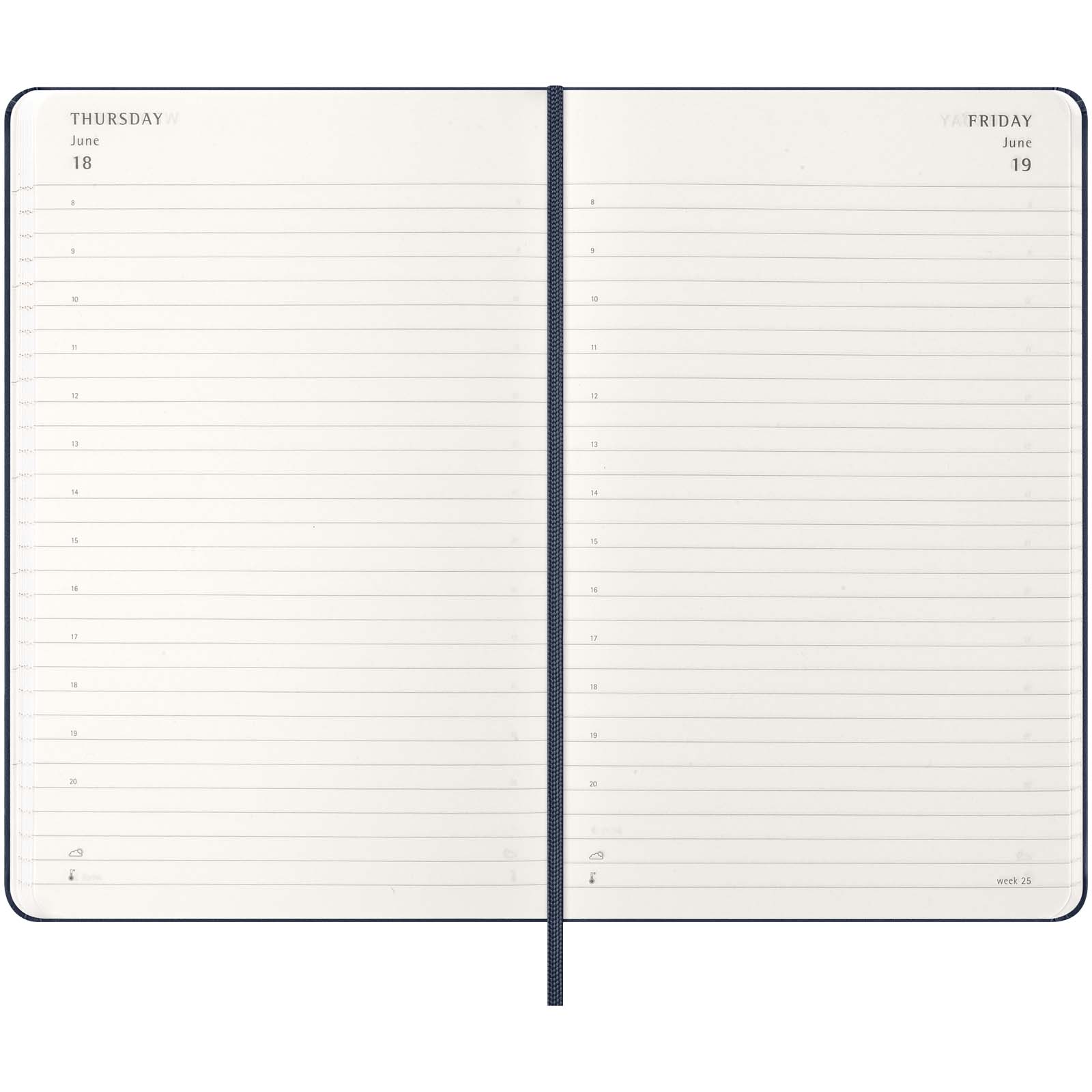 Moleskine Hardcover 12 Monate Tageskalender