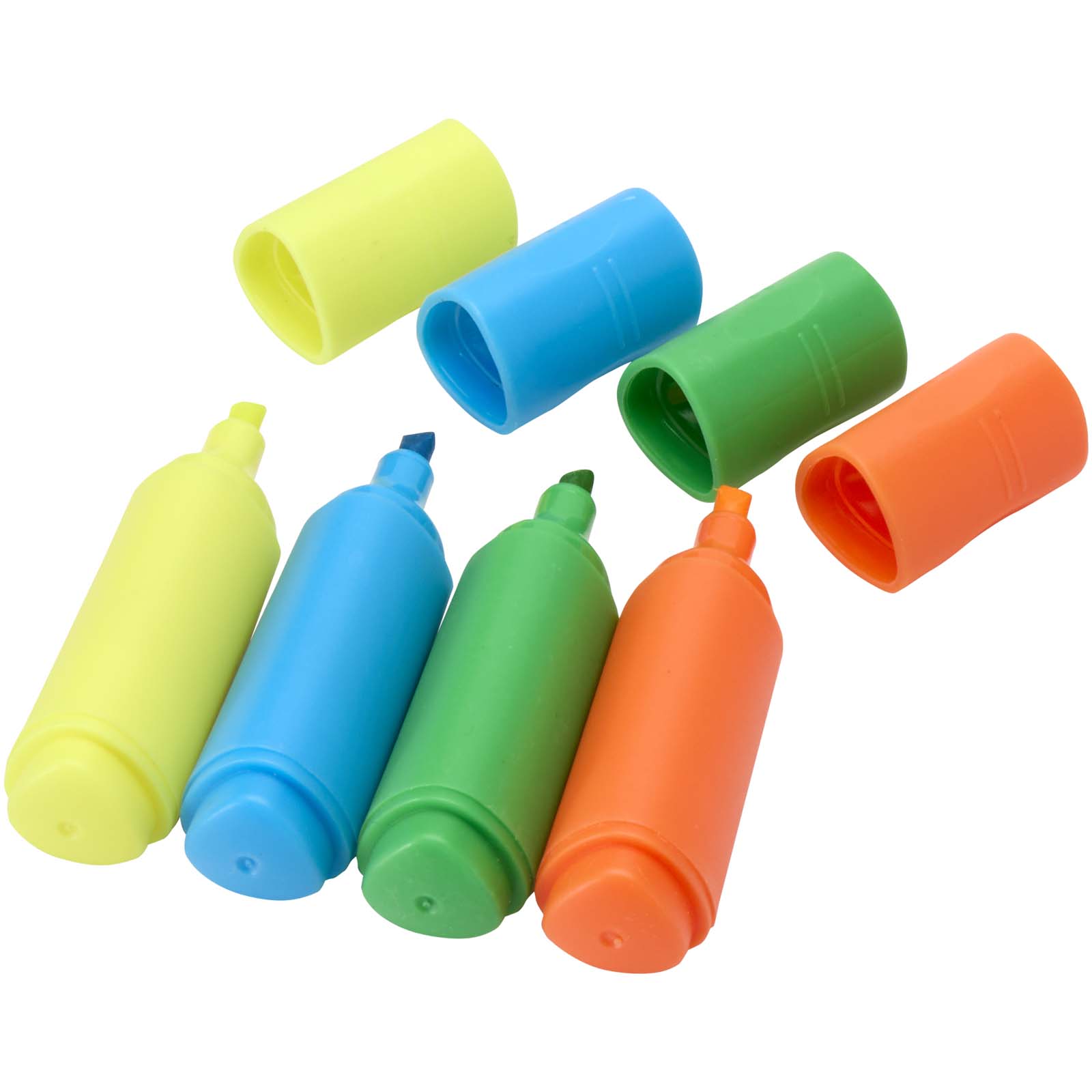 Mini Textmarker Set aus recyceltem Kunststoff