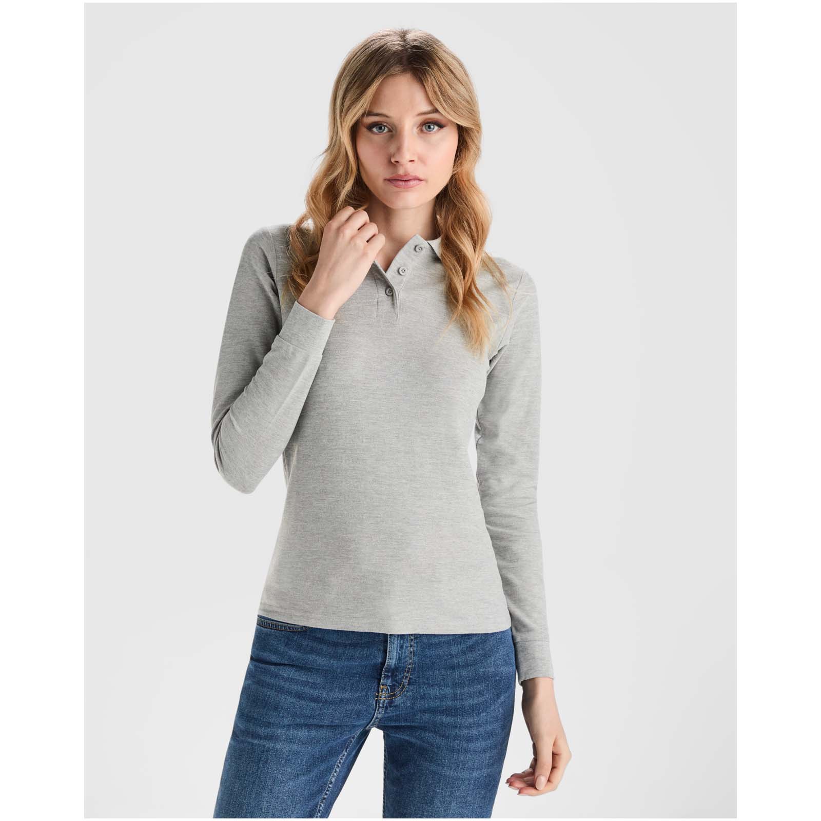 Estrella Langarm Poloshirt für Damen