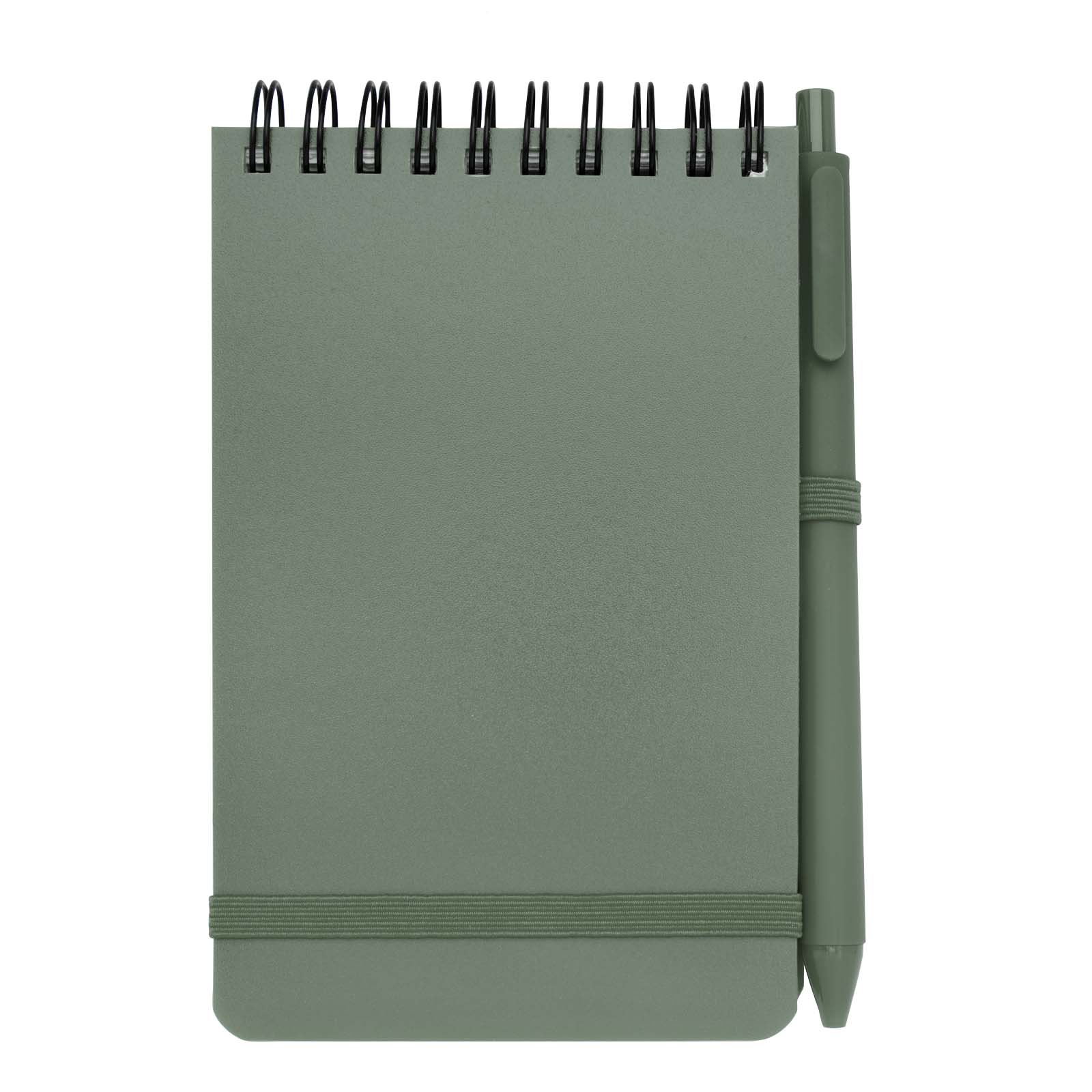 Thalaasa A6 Hardcover Notizbuch aus Ocean Bound Kunststoff mit Kugelschreiber (schwarze Mine)