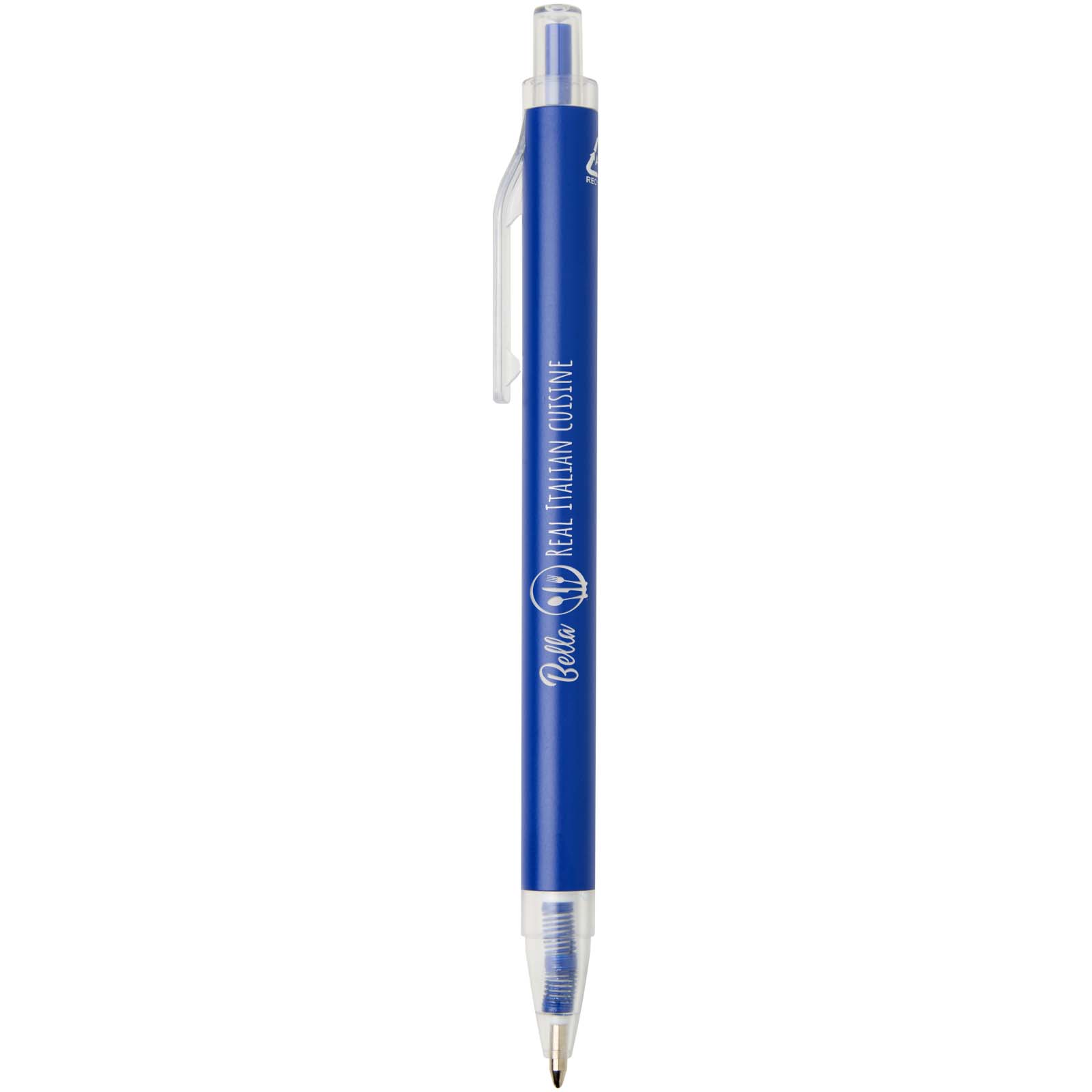 Spectrum Kugelschreiber aus recyceltem Aluminium blaue Tinte
