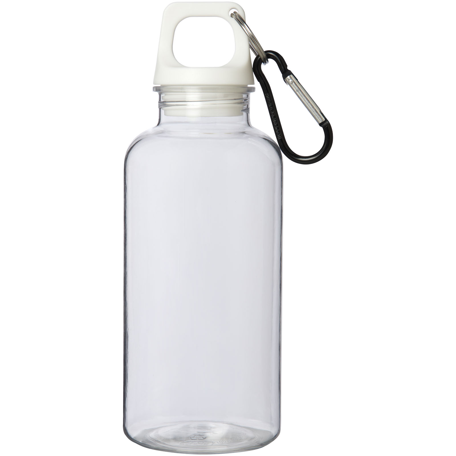 Oregon 400 ml RCS-zertifizierte Trinkflasche aus recyceltem Kunststoff mit Karabiner 