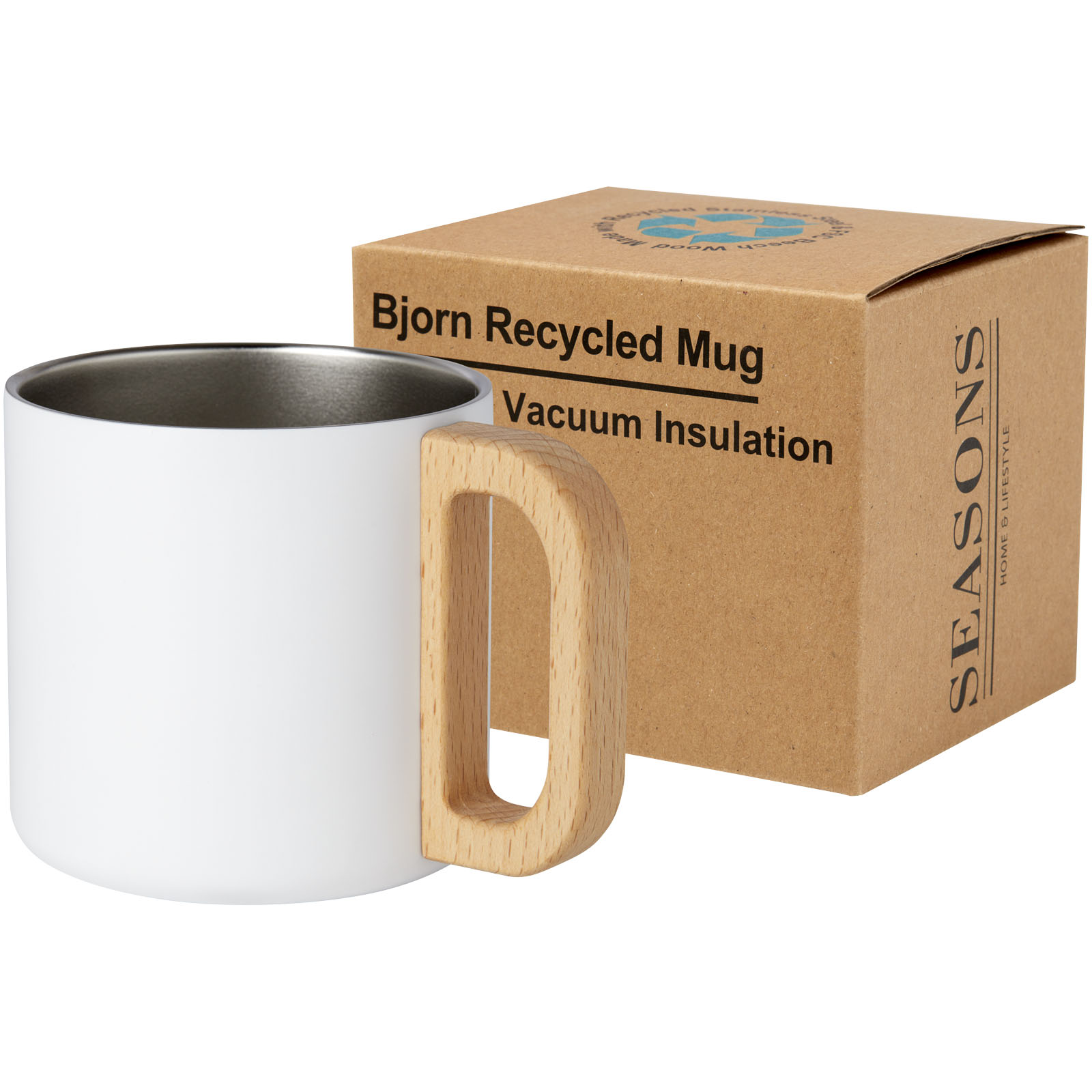 Bjorn RCS-zertifizierter Becher aus recyceltem Edelstahl mit Kupfer-Vakuumisolierung, 360 ml Bjorn RCS-zertifizierter Becher aus recyceltem Edelstahl mit Kupfer-Vakuumisolierung, 360 ml