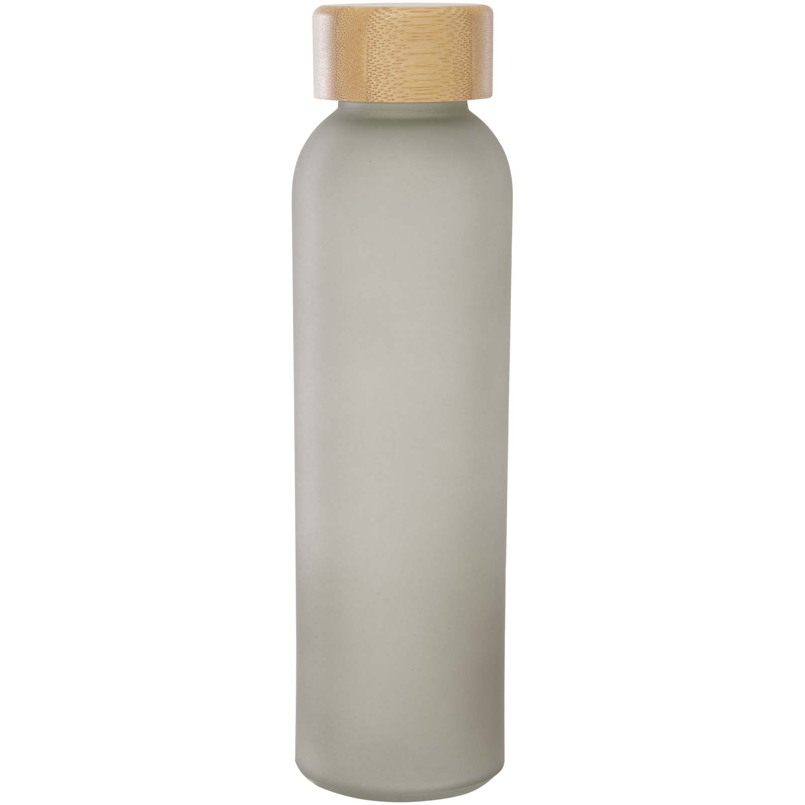 Lume 500 ml Flasche aus mattiertem Kalknatronglas mit Bambusdeckel