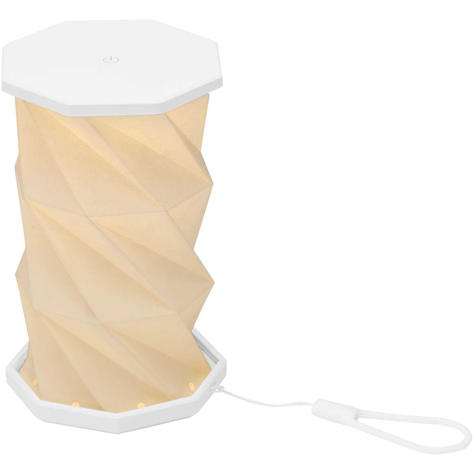 Celestia klappbare Tischlampe aus recyceltem Kunststoff