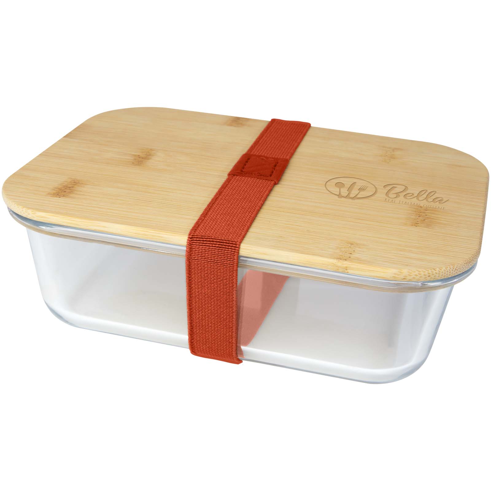 Roby 1000 ml Glas Lunchbox mit Bambusdeckel
