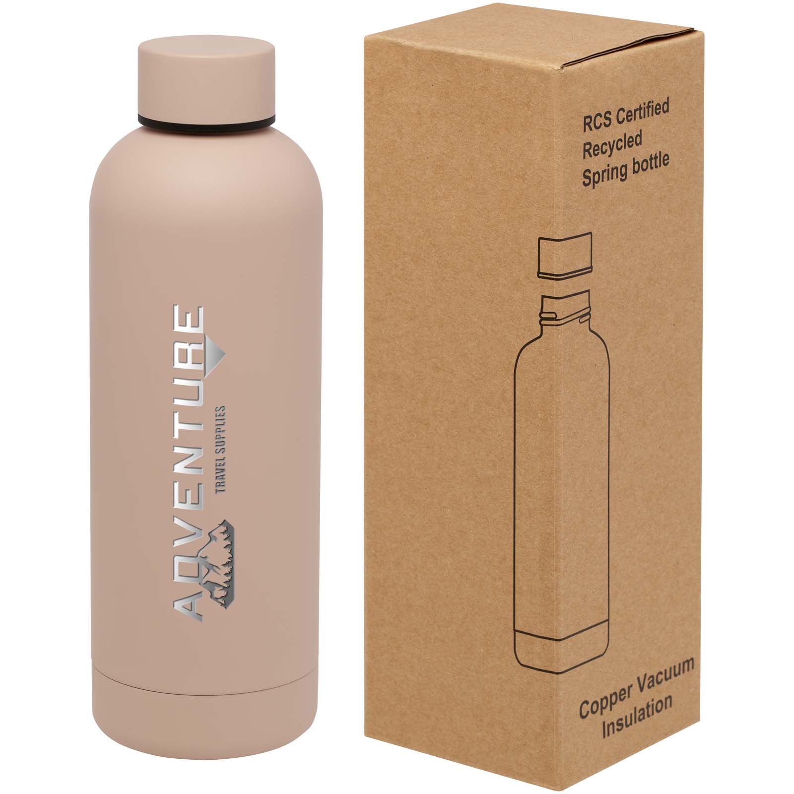 Spring 500 ml RCS-zertifizierte Kupfer-Vakuum Isolierflasche aus recyceltem Edelstahl