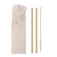 Natural Straw - Bambus Trinkhalme-Set