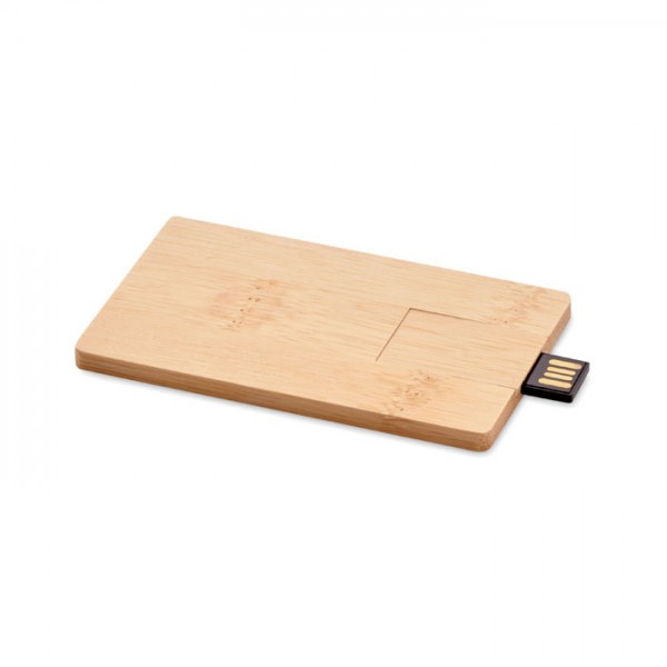 Creditcard Plus - 16GB USB Stick Bambus MO1203-40