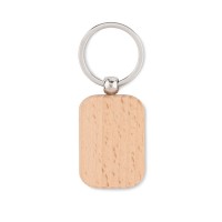 Poty Wood - Schlüsselring Holz, eckig